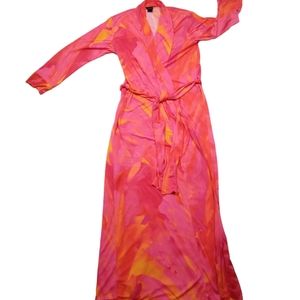 Vibrant Color Swirl Natori Robe Size Small